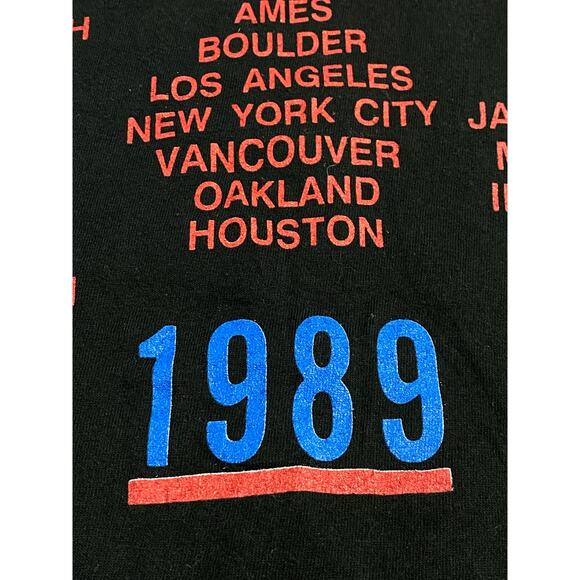Vintage 1989 Rolling Stones Tour T-Shirt – Size Large, Single Stitch Made in USA - Picture 13 of 15